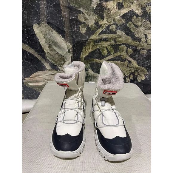 New Free People Hunter Recycled Poly Snow Boots White Size 11 - Picture 4 of 8